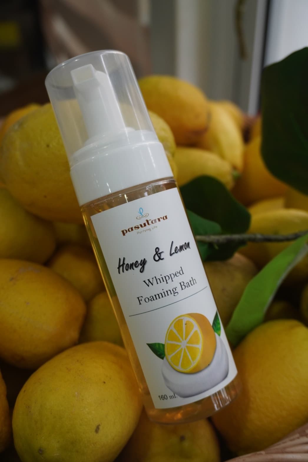 โฟมอาบน้ำฮันนี่เลมอน Honey & Lemon Whipped Foaming Bath 160 ml